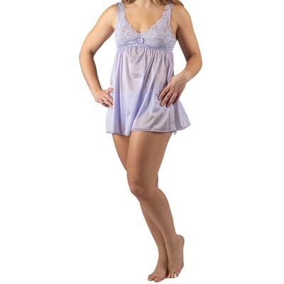 Shadowline Women's Silhouette Lace Vintage Babydoll Nightie Chemise de nuit Femme (lot de 1) Shadowline Women's Silhouette Lace Vintage Babydoll Nightie Chemise de nuit Femme (lot de 1)