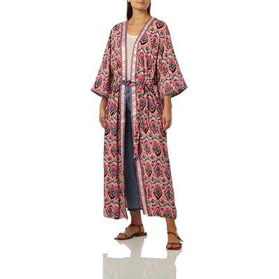 ZITHA Kimono pour femme, Rose multicolore, L ZITHA Kimono pour femme, Rose multicolore, L