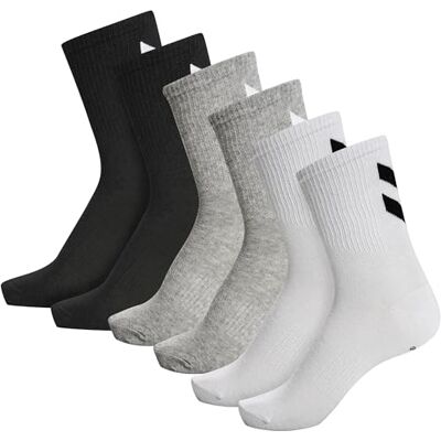 hummel Hmlchevron 6-pack Socks Lot de 6 paires de chaussettes Mixte hummel Hmlchevron 6-pack Socks Lot de 6 paires de chaussettes Mixte