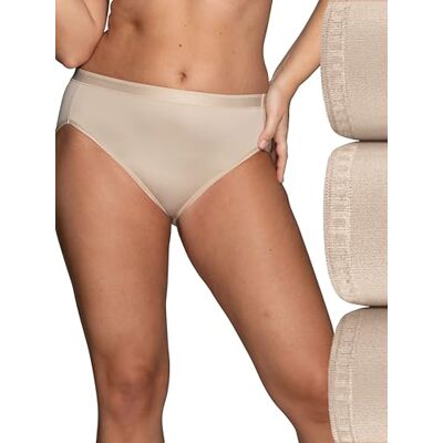Vanity Fair Comfort Where It Counts Hi Cut Panty 13164 Slips Femme (lot de 3) Vanity Fair Comfort Where It Counts Hi Cut Panty 13164 Slips Femme (lot de 3)