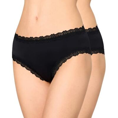Nur Die Lace Panty 2er-pack Invisible – Nahtlose Hipster-pants Mit Spitze Unsichtbar & Seamless Weiche Leichte Mikrofaser Sous-vêtements hispter Femme (lot de 2) Nur Die Lace Panty 2er-pack Invisible – Nahtlose Hipster-pants Mit Spitze Unsichtbar & Seamless Weiche Leichte Mikrofaser Sous-vêtements hispter Femme (lot de 2)