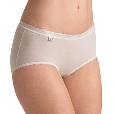 Sloggi Slip basique + midi pour femme, Chrysanthème, 40 Sloggi Slip basique + midi pour femme, Chrysanthème, 40