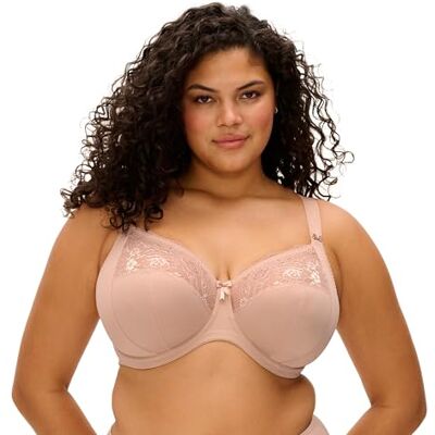 Elomi Morgan Underwire Banded Stretch Lace Bra Soutien-gorge hautement couvrant, mat pour femme Elomi Morgan Underwire Banded Stretch Lace Bra Soutien-gorge hautement couvrant, mat pour femme