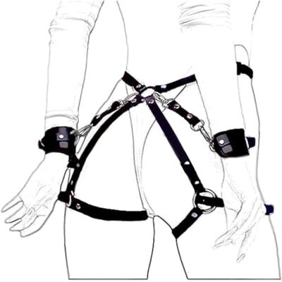 AJOHBM Perte-jarretelles réglable Mécanisme punk pour Ensemble PU femmes Ŝèx-Shôp-D19Y12Z AJOHBM Perte-jarretelles réglable Mécanisme punk pour Ensemble PU femmes Ŝèx-Shôp-D19Y12Z