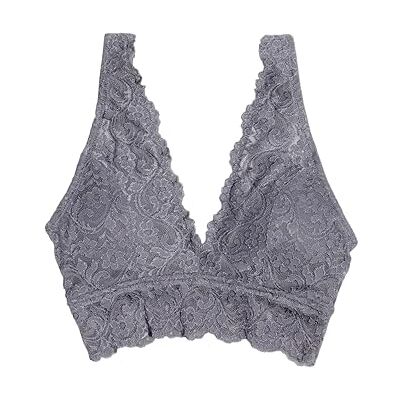 Smart & Sexy Women's Signature Lace Deep V Neck Wireless Bralette, Bralettes For Women With Support, Bralettes and Bralette Pack Anthracite XL Smart & Sexy Women's Signature Lace Deep V Neck Wireless Bralette, Bralettes For Women With Support, Bralettes and Bralette Pack Anthracite XL