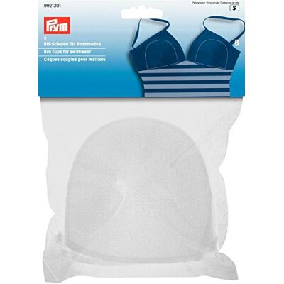 Prym Bonnets pour maillot de bain Taille B Blanc 100% polyester Prym Bonnets pour maillot de bain Taille B Blanc 100% polyester