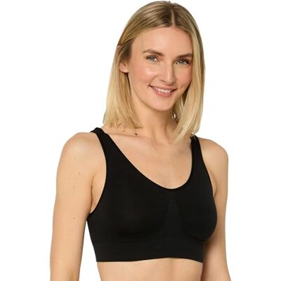 Nur Die Komfort Bh Bustier Nahtlos Ohne Bügel Bügelloser Bra Schlaf Bralette mit Breiten Trägern Seamless Damen Mädchen Soutien-gorge Femme Nur Die Komfort Bh Bustier Nahtlos Ohne Bügel Bügelloser Bra Schlaf Bralette mit Breiten Trägern Seamless Damen Mädchen Soutien-gorge Femme