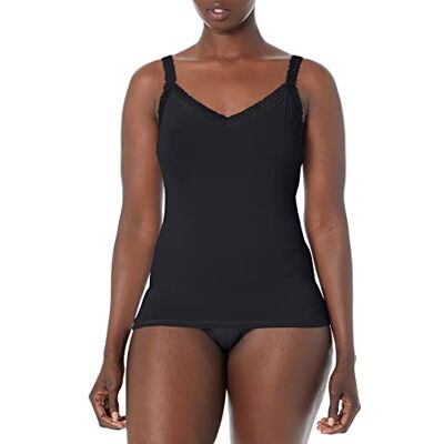 Vanity Fair Camisole pour femme, couches quotidiennes, débardeur pour femme, caraco pour femme, Noir moyen, XXL Vanity Fair Camisole pour femme, couches quotidiennes, débardeur pour femme, caraco pour femme, Noir moyen, XXL