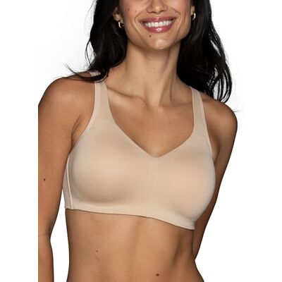 Vanity Fair Women's Beyond Comfort Seamless Back Wireless Bra, Simple Sizing Neutral, S Vanity Fair Women's Beyond Comfort Seamless Back Wireless Bra, Simple Sizing Neutral, S