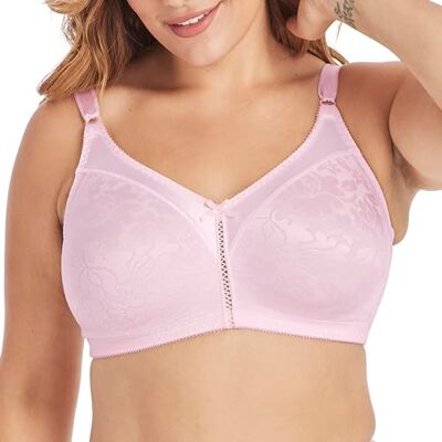 Bali Women's Double Support Spa Closure Wirefree Bra, Pink Bliss,38C Bali Women's Double Support Spa Closure Wirefree Bra, Pink Bliss,38C