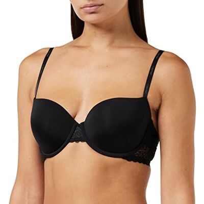 Calvin Lightly Lined FC Soutien-gorge pour femme, Noir, 90 Calvin Lightly Lined FC Soutien-gorge pour femme, Noir, 90