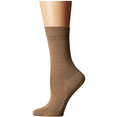 FALKE No. 2 W SO soie motif fantaisie 1 paire, Chaussettes Femme, Beige (Brownie Melange 4170), 37-38 FALKE No. 2 W SO soie motif fantaisie 1 paire, Chaussettes Femme, Beige (Brownie Melange 4170), 37-38