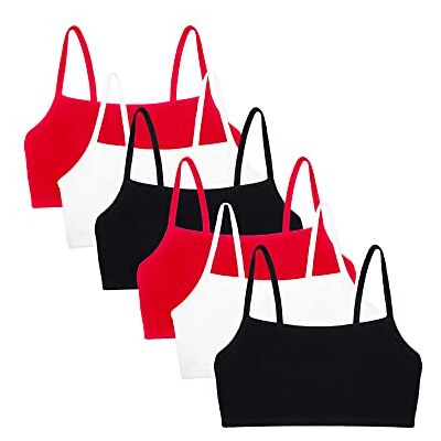 Fruit of the Loom Sport-bh Mit Spaghettiträgern, Baumwolle, Vorteilspack Soutien-gorge de sport Femme (lot de 4) Fruit of the Loom Sport-bh Mit Spaghettiträgern, Baumwolle, Vorteilspack Soutien-gorge de sport Femme (lot de 4)