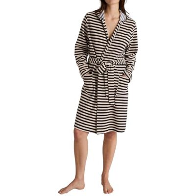 CALIDA Robe de bain Lounge à rayures Noir Taille 36-38, Noir, 38-40 CALIDA Robe de bain Lounge à rayures Noir Taille 36-38, Noir, 38-40