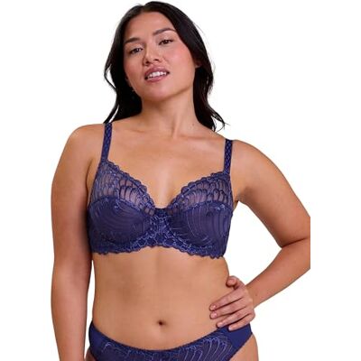 SANS COMPLEXE Soutien-gorge à armatures avec armatures bleu narcisse, Bellwether Blue, 85D SANS COMPLEXE Soutien-gorge à armatures avec armatures bleu narcisse, Bellwether Blue, 85D