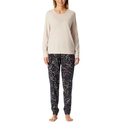 Schiesser Damen Schlafanzug Lang Mit Bündchen Baumwolle Nightwear Ensemble de pijama Femme (lot de 1) Schiesser Damen Schlafanzug Lang Mit Bündchen Baumwolle Nightwear Ensemble de pijama Femme (lot de 1)
