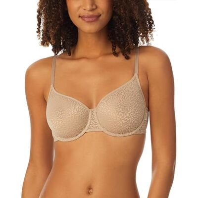 DKNY Women's Modern Lace Unlined Demi Bra, Champagne DKNY Women's Modern Lace Unlined Demi Bra, Champagne