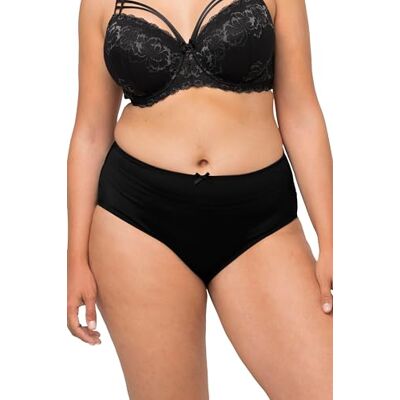 Ulla Popken Slip Midi, Dentelle et Microfibre Slip Femme Ulla Popken Slip Midi, Dentelle et Microfibre Slip Femme
