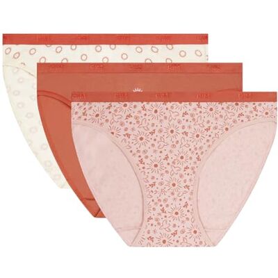 DIM Culotte Femme Les Pockets Coton x3 Lot de Slips Multicolores Confort Coton & Élasthanne Ceinture Douce Style Quotidien DIM Culotte Femme Les Pockets Coton x3 Lot de Slips Multicolores Confort Coton & Élasthanne Ceinture Douce Style Quotidien