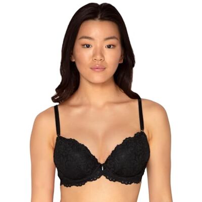 Smart & Sexy Women's Signature Lace Push Up Bra-Perfect for Seeking Effortless Style and Comfort, Black Hue, 36DD Smart & Sexy Women's Signature Lace Push Up Bra-Perfect for Seeking Effortless Style and Comfort, Black Hue, 36DD