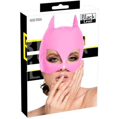 Black Level Masque de chat en vinyle pour femme Rose S-L Black Level Masque de chat en vinyle pour femme Rose S-L