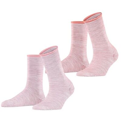 ESPRIT femme Allover Stripe 2-Pack chaussettes respirantes coton renforcées extra-douces sur la peau couture plate aux orteils motif fantaisie rayé multipack 2 paires ESPRIT femme Allover Stripe 2-Pack chaussettes respirantes coton renforcées extra-douces sur la peau couture plate aux orteils motif fantaisie rayé multipack 2 paires