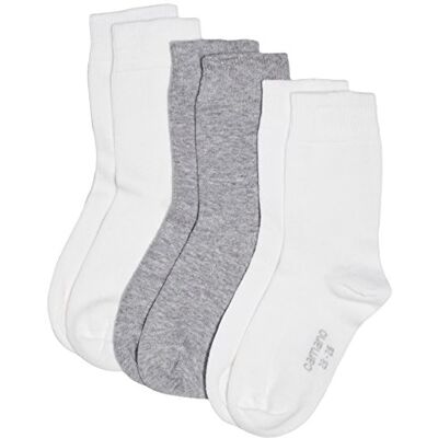 Camano Chaussettes (Lot de 3) Fille, Blanc (White 1), 23/26 (Taille fabricant: 23/26) Camano Chaussettes (Lot de 3) Fille, Blanc (White 1), 23/26 (Taille fabricant: 23/26)