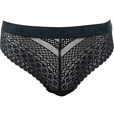 Athena Tanga Femme Dentelle Taille : M Couleur : Noir Athena Tanga Femme Dentelle Taille : M Couleur : Noir