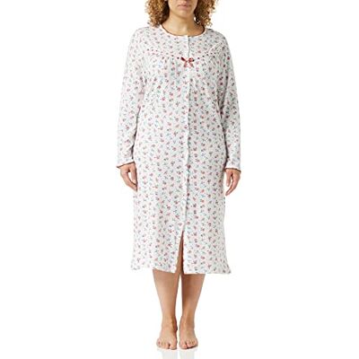 Marlon Chemise de nuit Ellie boutonnée pour femme, Rouge épice, 44-46 Marlon Chemise de nuit Ellie boutonnée pour femme, Rouge épice, 44-46