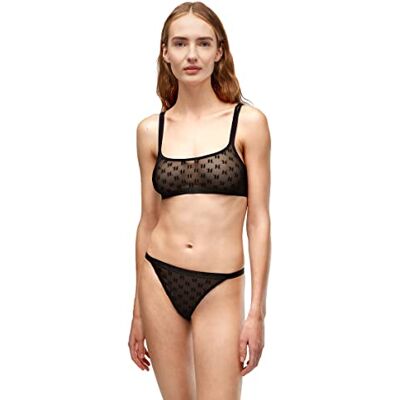 KARL LAGERFELD Kl Monogram Flock Bralette Soutien-gorge Femme KARL LAGERFELD Kl Monogram Flock Bralette Soutien-gorge Femme