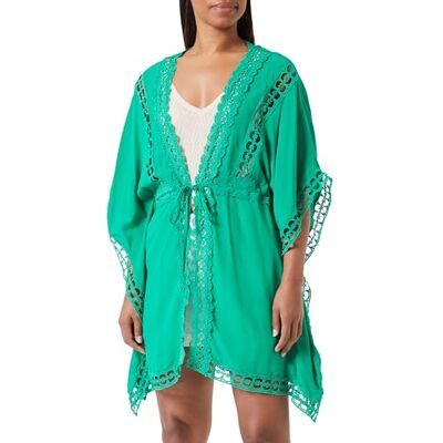 ZITHA Kimono à pointe perforée pour femme, vert, M ZITHA Kimono à pointe perforée pour femme, vert, M