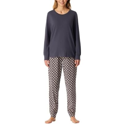 Schiesser Damen Schlafanzug Lang Mit Bündchen Baumwolle Nightwear Ensemble de pijama Femme (lot de 1) Schiesser Damen Schlafanzug Lang Mit Bündchen Baumwolle Nightwear Ensemble de pijama Femme (lot de 1)