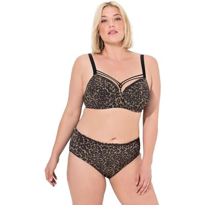Ulla Popken TruYou by Soutien-gorge à armatures Grandes tailles Grandes tailles Plus Size TruYou by Soutien-gorge à armatures, bonnets souples, motif animal, bonnet B-F 835627, Noir, F Ulla Popken TruYou by Soutien-gorge à armatures Grandes tailles Grandes tailles Plus Size TruYou by Soutien-gorge à armatures, bonnets souples, motif animal, bonnet B-F 835627, Noir, F