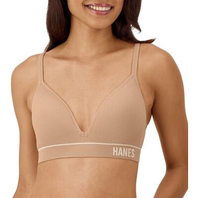 Hanes Originals Contour Rib Bralette, Bralette Sans Couture, Coupe Confortable Soutien-gorge Femme (lot de 1) Hanes Originals Contour Rib Bralette, Bralette Sans Couture, Coupe Confortable Soutien-gorge Femme (lot de 1)