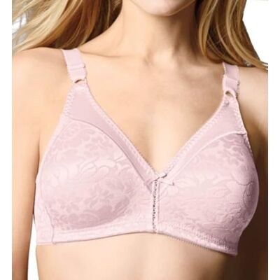 Bali Soutien-gorge double soutien sans armatures en dentelle avec bretelles qui restent en place, couverture complète, opaque, Pink Bliss, 100E Bali Soutien-gorge double soutien sans armatures en dentelle avec bretelles qui restent en place, couverture complète, opaque, Pink Bliss, 100E
