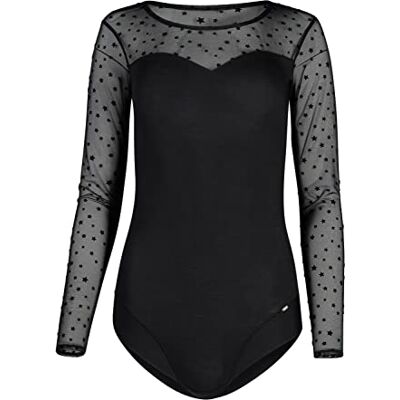 Skiny Damen Body Langarm sous-vêtement, Noir, 38 Femme Skiny Damen Body Langarm sous-vêtement, Noir, 38 Femme