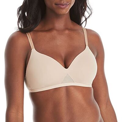 Hanes Women’s Oh So Light Comfort Flex Fit Wire Free Bra, Nude, XL Hanes Women’s Oh So Light Comfort Flex Fit Wire Free Bra, Nude, XL