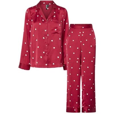 PIECES Pcjytte Xmas Satin Night Set Wvn Pcjytte Xmas Satin Night Set Wvn Femme (lot de 1) PIECES Pcjytte Xmas Satin Night Set Wvn Pcjytte Xmas Satin Night Set Wvn Femme (lot de 1)