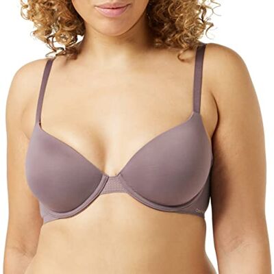 Calvin Lightly Lined Demi Soutien-Gorge Mixte, Plum Dust, 0B30 Calvin Lightly Lined Demi Soutien-Gorge Mixte, Plum Dust, 0B30