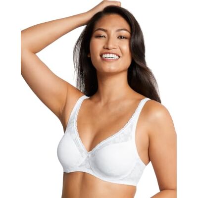 Bali Women's Passion for Comfort Underwire, Multiway Convertible, Soft Lace Bra, White, 38C Bali Women's Passion for Comfort Underwire, Multiway Convertible, Soft Lace Bra, White, 38C