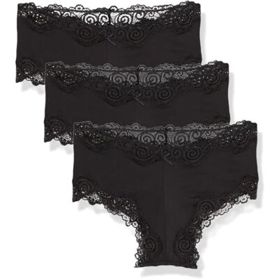 Maidenform Hipster Underwear, Low-rise Cheeky Panty, Scalloped Lace Hipster Panty, 3-pack Sous-vêtements hispter Femme (lot de 3) Maidenform Hipster Underwear, Low-rise Cheeky Panty, Scalloped Lace Hipster Panty, 3-pack Sous-vêtements hispter Femme (lot de 3)