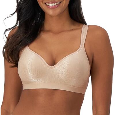 Bali Double Support Soutien-gorge avec coupe complète, opaque pour femme, Amande Zag, 105B Bali Double Support Soutien-gorge avec coupe complète, opaque pour femme, Amande Zag, 105B