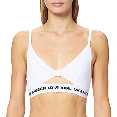 KARL LAGERFELD Peephole Logo Bra Soutien-gorge Femme KARL LAGERFELD Peephole Logo Bra Soutien-gorge Femme
