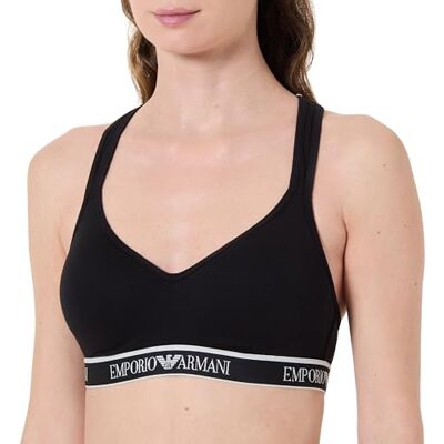 Giorgio Armani Logoband Bralette Soutien-gorge rembourré Femme Giorgio Armani Logoband Bralette Soutien-gorge rembourré Femme
