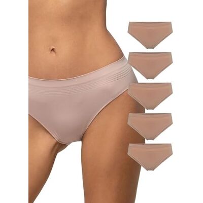 POMPEA Slip Seamless Sous-vêtement Femme (lot de 5) POMPEA Slip Seamless Sous-vêtement Femme (lot de 5)