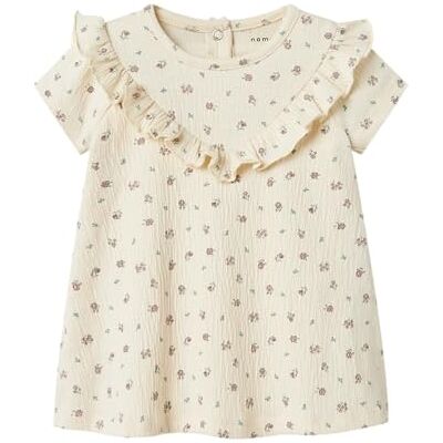 NAME IT Nbfjannis Ss Body pour femme, sable blanchi, 50 NAME IT Nbfjannis Ss Body pour femme, sable blanchi, 50