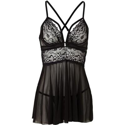 Obsessive Nuisette/String Noir 838-BAB-1 L-XL Obsessive Nuisette/String Noir 838-BAB-1 L-XL