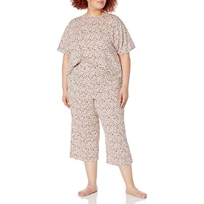 Amazon Essentials Femme Ensemble de pyjama en jersey tricoté (grandes tailles disponibles) Amazon Essentials Femme Ensemble de pyjama en jersey tricoté (grandes tailles disponibles)