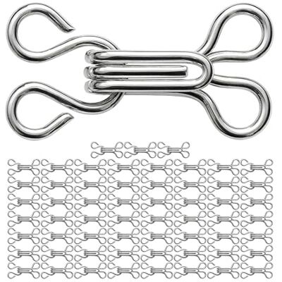 Your Day Mate Fermeture pour Vêtements, Lot de 60, Longueur Totale 17 mm, Taille du Crochet 12 x 8 mm, Argent, Taille des Yeux 8 x 8 mm, Crochet pour Soutien Robe, Lingerie, Accessoires de Mercerie, Taille Moyenne Your Day Mate Fermeture pour Vêtements, Lot de 60, Longueur Totale 17 mm, Taille du Crochet 12 x 8 mm, Argent, Taille des Yeux 8 x 8 mm, Crochet pour Soutien Robe, Lingerie, Accessoires de Mercerie, Taille Moyenne