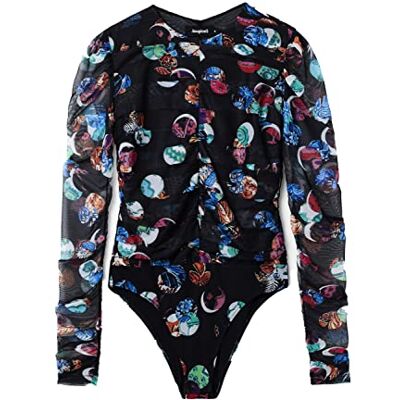 Desigual Body T-Shirt Femme, Noir, S Desigual Body T-Shirt Femme, Noir, S